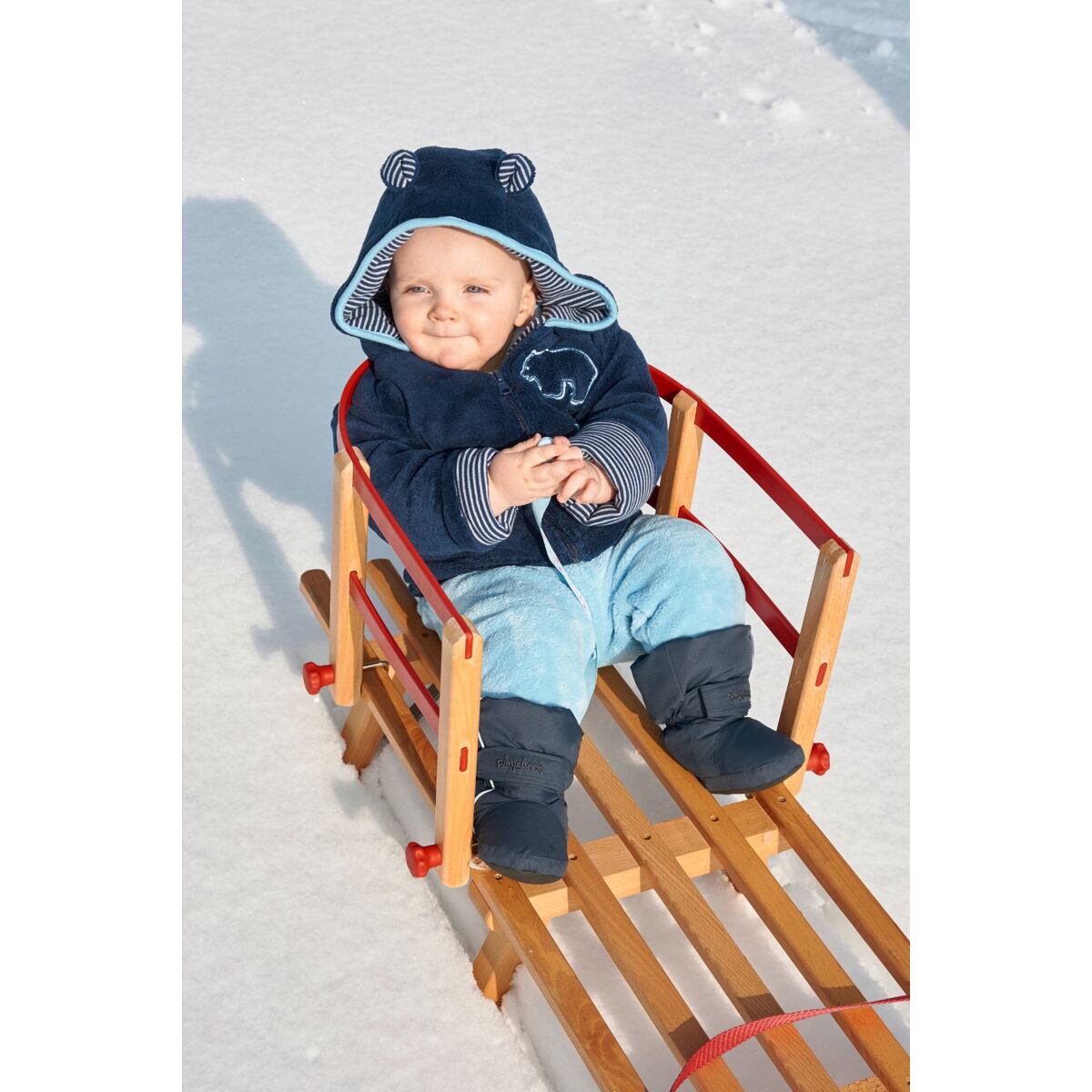 Playshoes Dětské zimní capáčky Thermo bootie tmavě modré