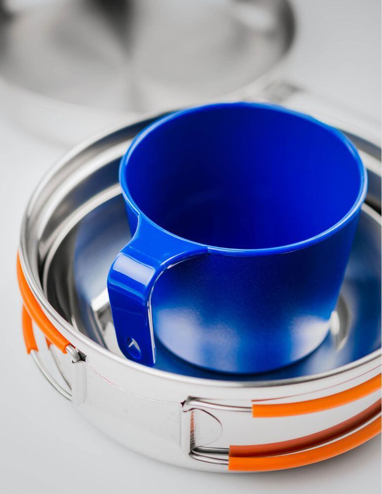 GSI outdoors Sada nádobí pro jednu osobu GSI Outdoors Glacier Stainless 1 Person Mess Kit