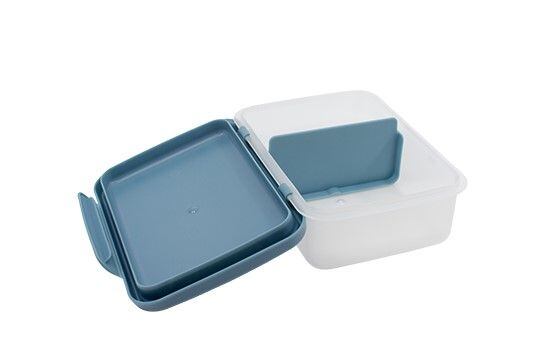 ZDRAVÁ LAHEV® Svačinový box Zdravá sváča Scandi šedomodrá