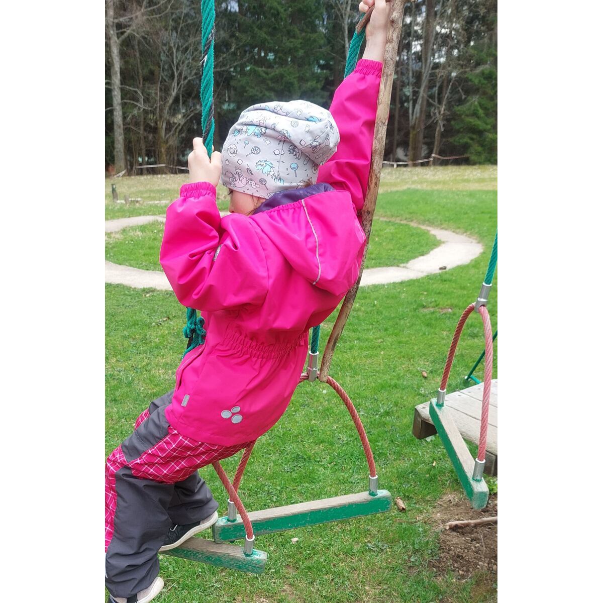 Huppa Dětská nepromokavá bunda Joly fuchsia