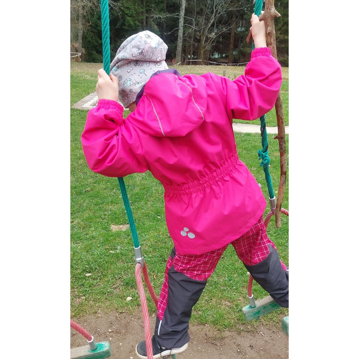 Huppa Dětská nepromokavá bunda Joly fuchsia