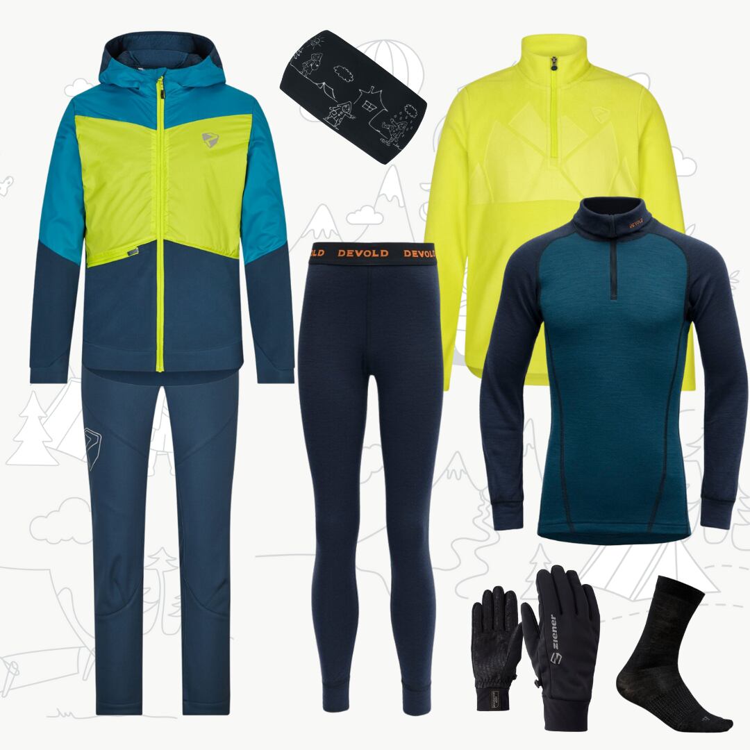 Ziener Dětské softshellové kalhoty Nifli Jr - hale navy