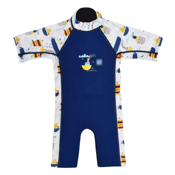 Splash About Dětská neoprenová UV kombinéza Tug Boats