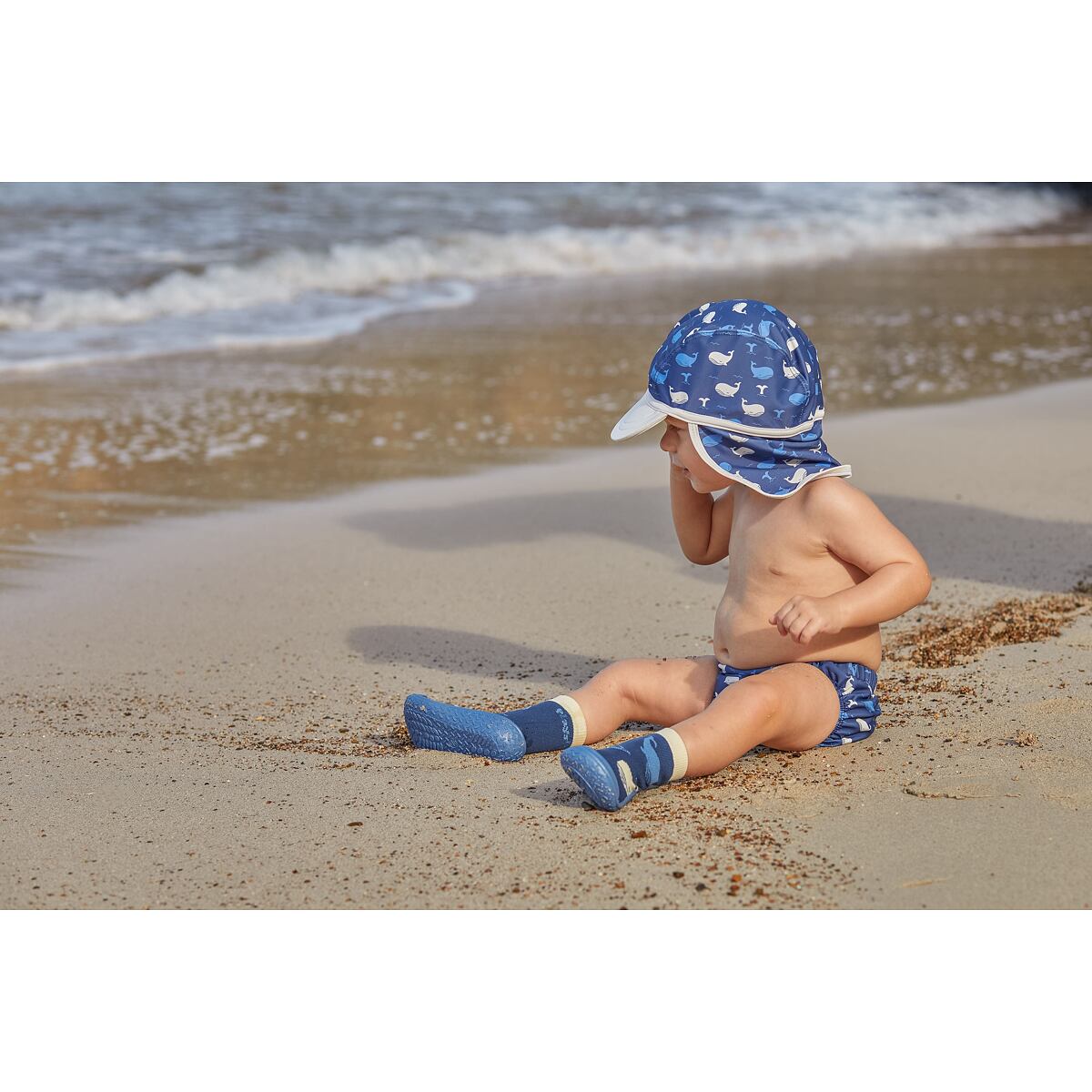 Playshoes Dětské plenkové plavky s UV Velryba