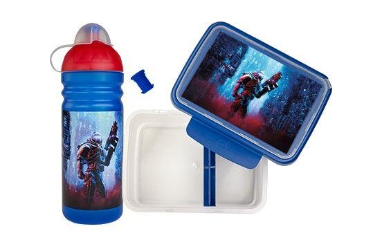 ZDRAVÁ LAHEV® SET ZDRAVÁ LAHEV A ZDRAVÁ SVÁČA svačinový box a lahev 0,7l Cyberpunk
