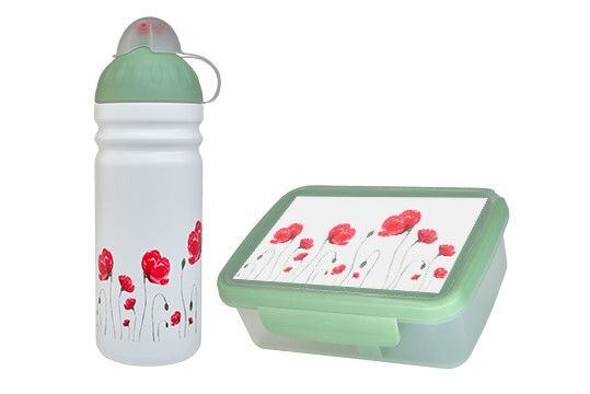 ZDRAVÁ LAHEV® SET ZDRAVÁ LAHEV A ZDRAVÁ SVÁČA svačinový box a lahev 0,7l Vlčí mák