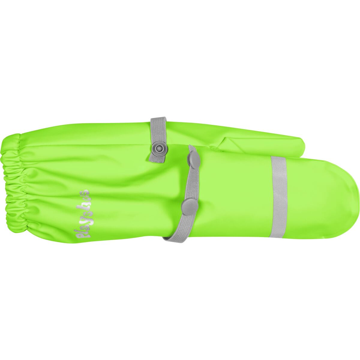Playshoes Dětské zateplené rukavice do deště neonově zelené