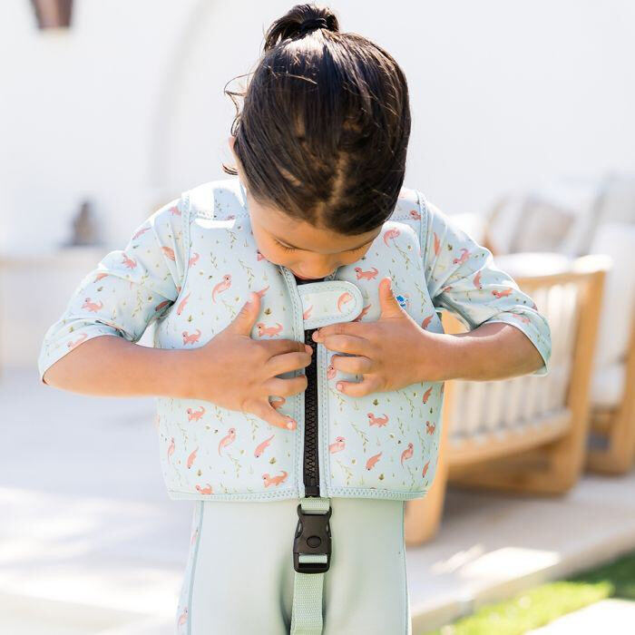 Splash About Dětská plovací vesta Go Splash Playful Otters s bezpečnostním páskem