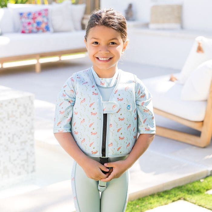 Splash About Dětská plovací vesta Go Splash Playful Otters s bezpečnostním páskem