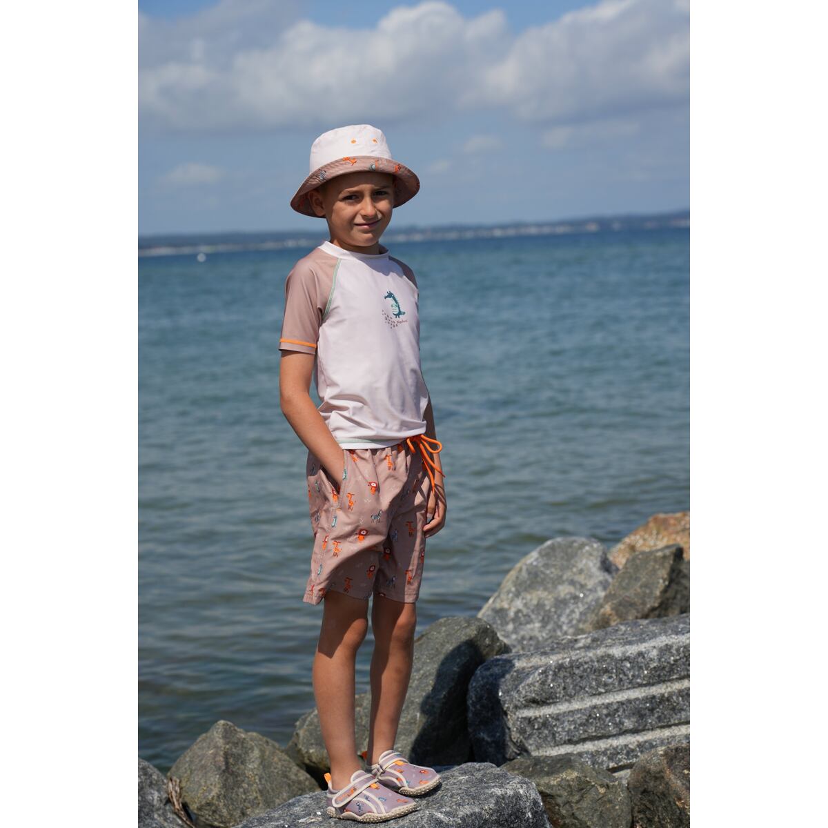 Playshoes Dětský UV klobouk Wild Animals oboustranný