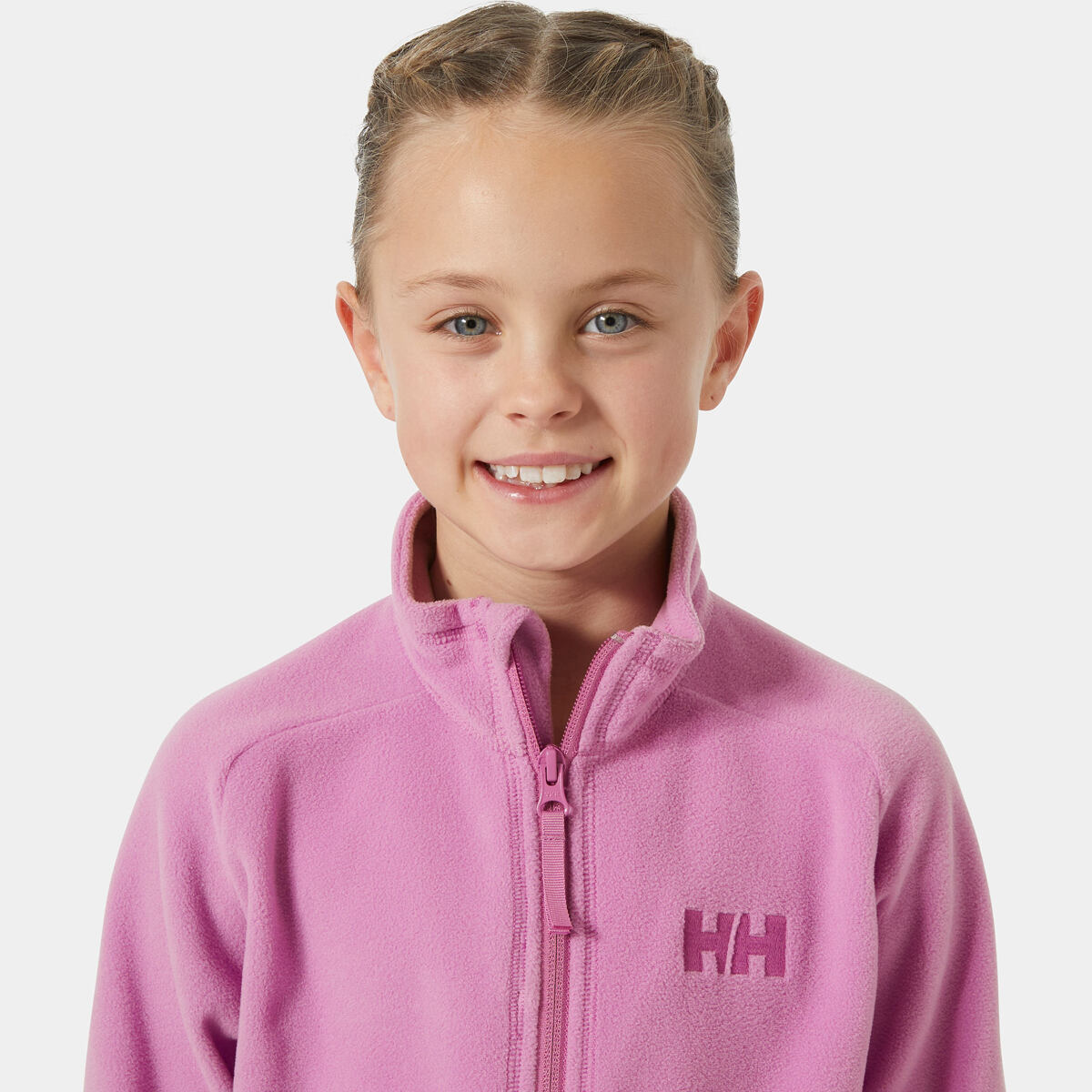 Helly Hansen Dětská fleecová mikina JR Daybreaker 2.0. jacket - meta pink