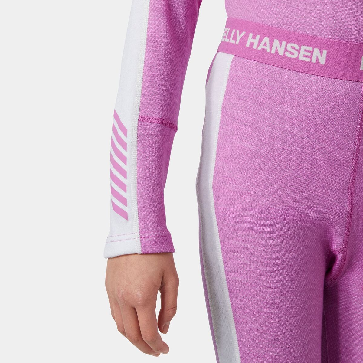 Helly Hansen Juniorské termoprádlo JR LIFA® Merino Midweight set - meta pink