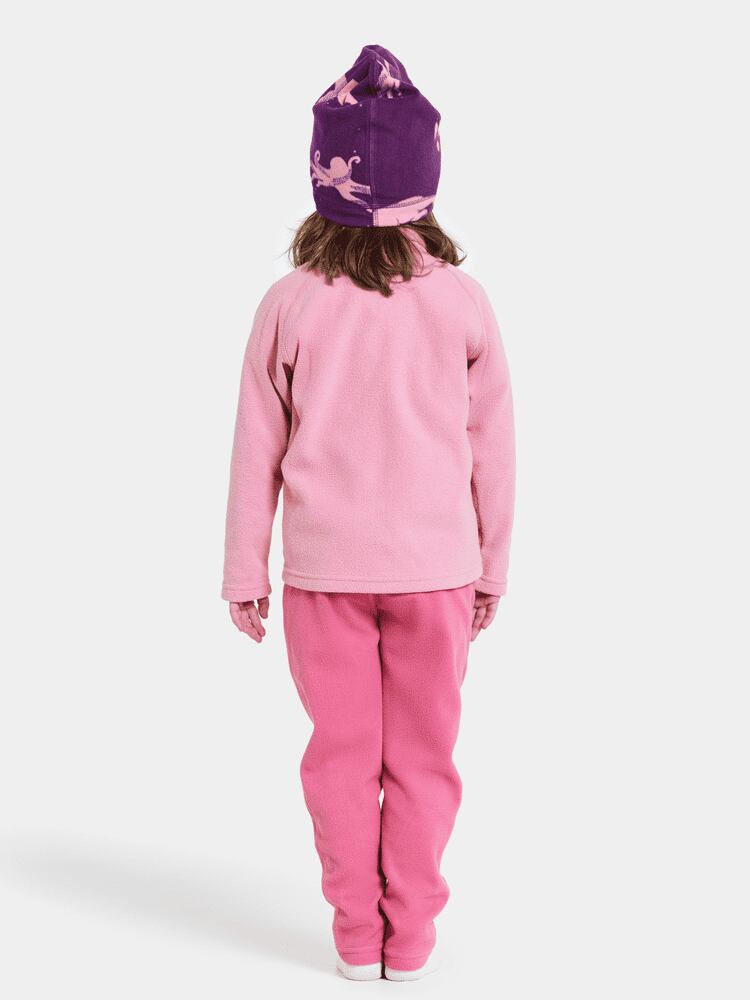 Didriksons Dětská fleecová mikina Monte light heather pink