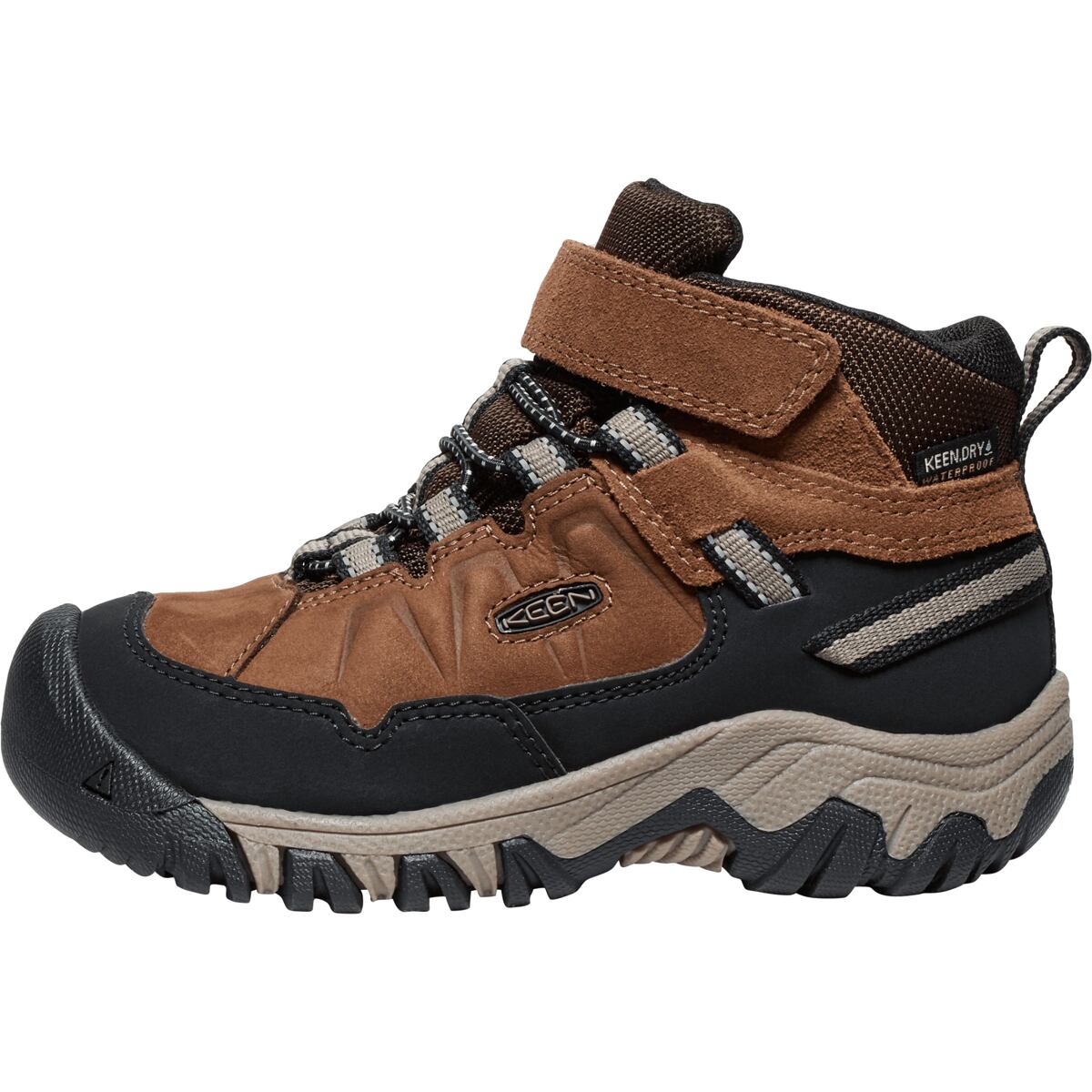 KEEN Dětské boty Targhee IV Mid WP - bison/brindle