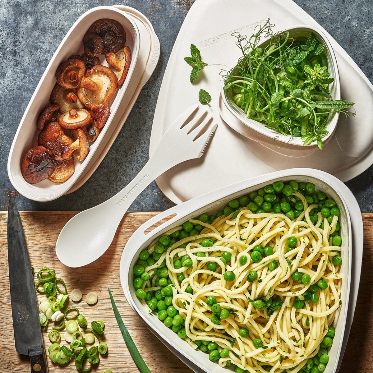 Light my fire Cestovní svačinová sada LunchKit 2.0 dustypink