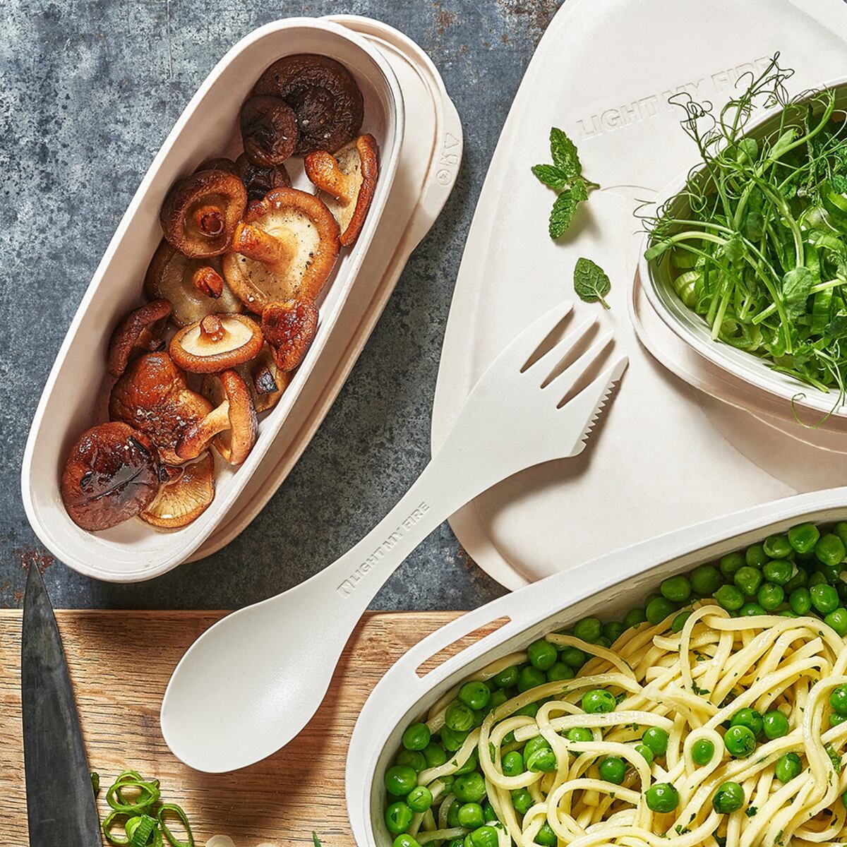 Light my fire Cestovní příbor Swedish Spork original hazyblue