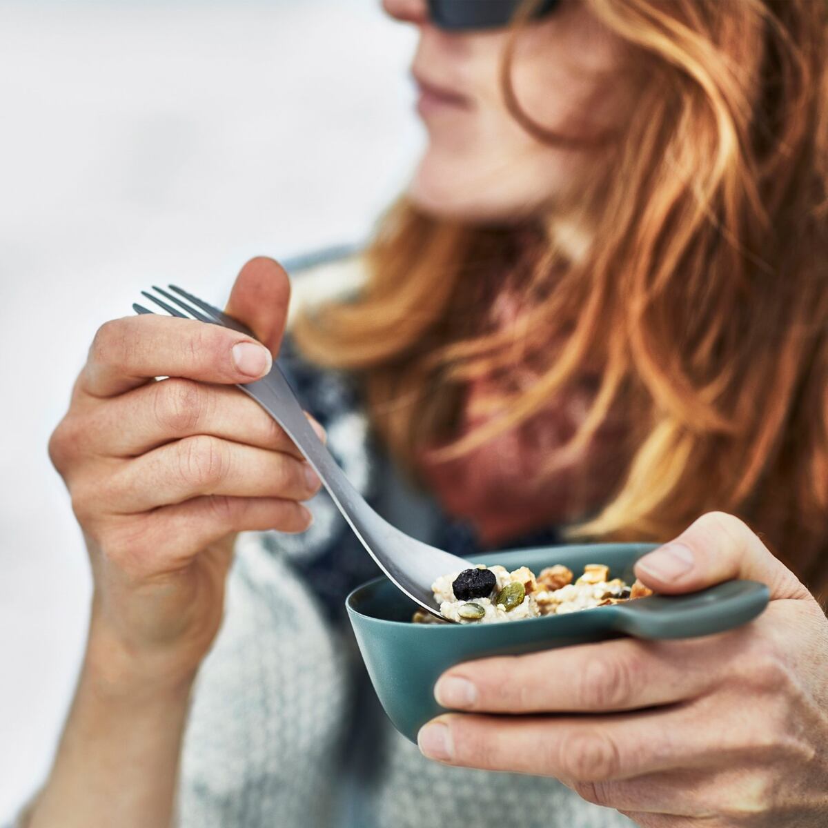 Light my fire Cestovní miska s uchem Swedish Kåsa sandygreen