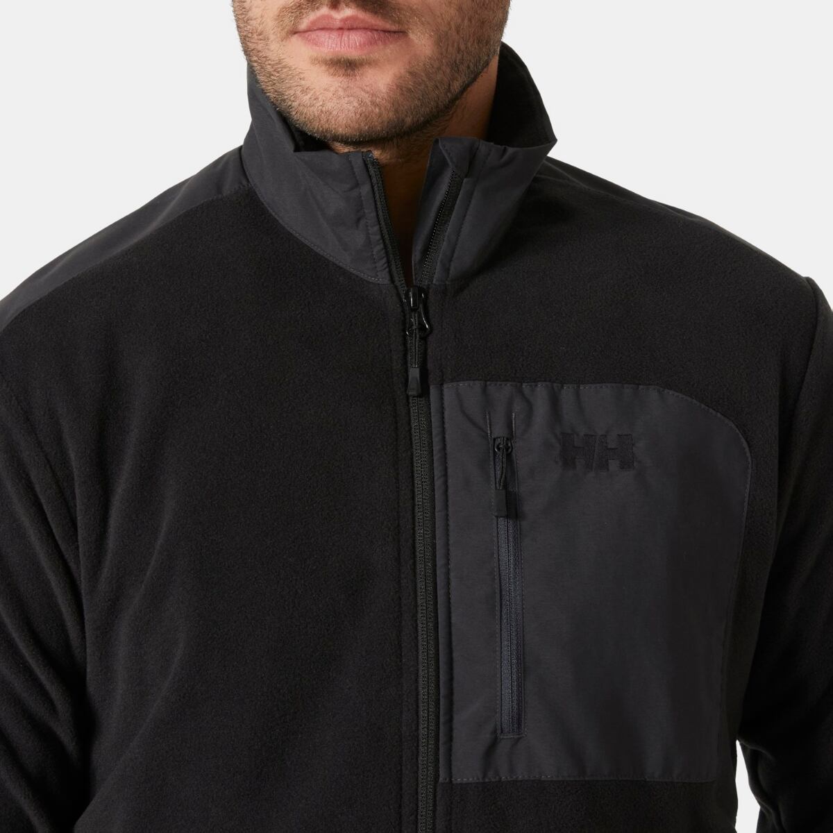 Helly Hansen Pánská fleecová mikina Daybreaker Block Jacket - black