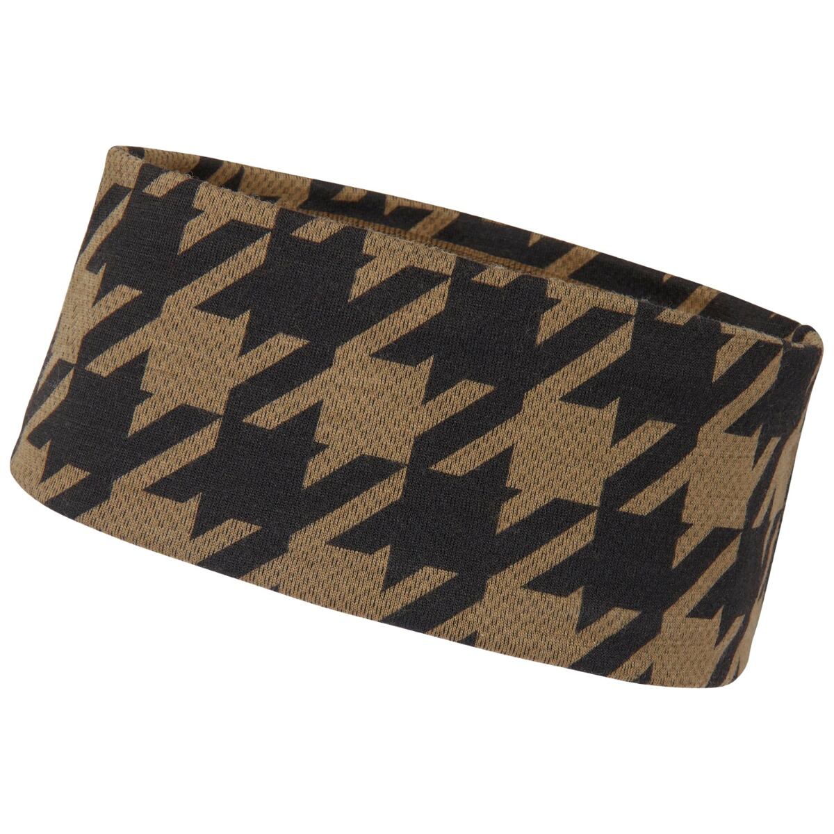 Helly Hansen Funkční čelenka s merinem Lifa merino headband - sepia houndstooth aop