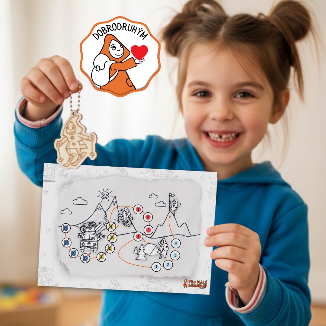 Promaledobrodruhy 4 kroky k DOBROdružství s - sada přívěsků dobrodruhů s úkoly