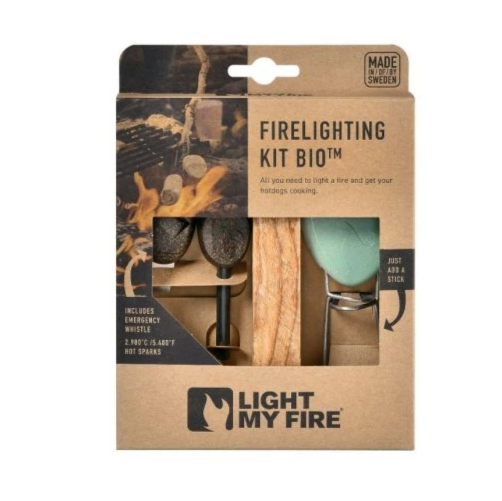 Light my fire 3dílná sada na rozdělání ohně FireLighting Kit 3pcs hazyblue/rustyorange - křesadlo