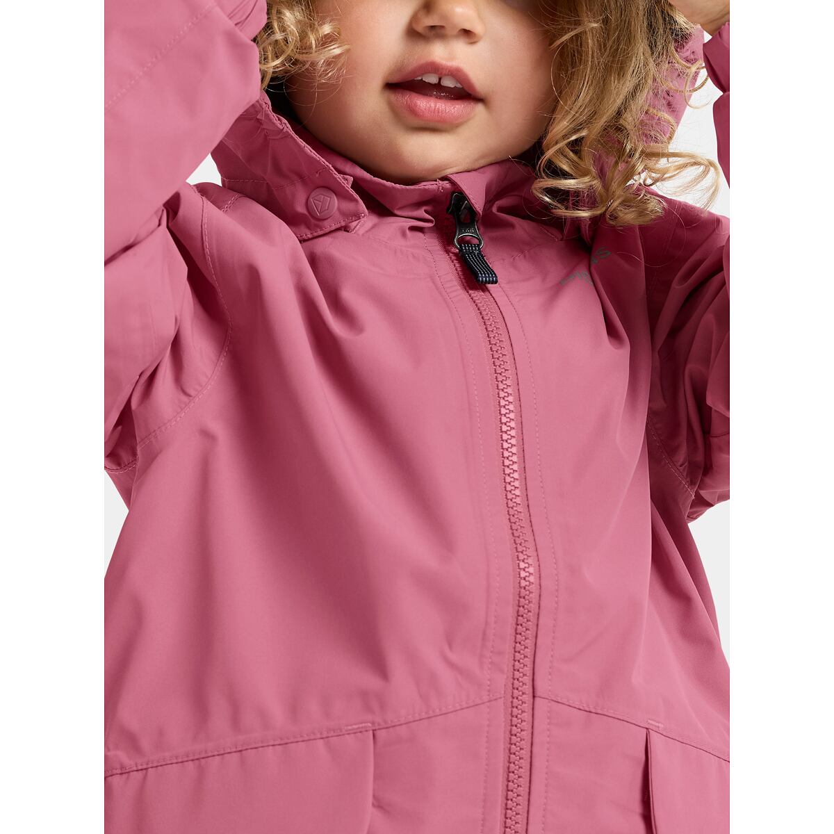 Didriksons Dětská nepromokavá bunda Norma heather pink - ROSTOUCÍ