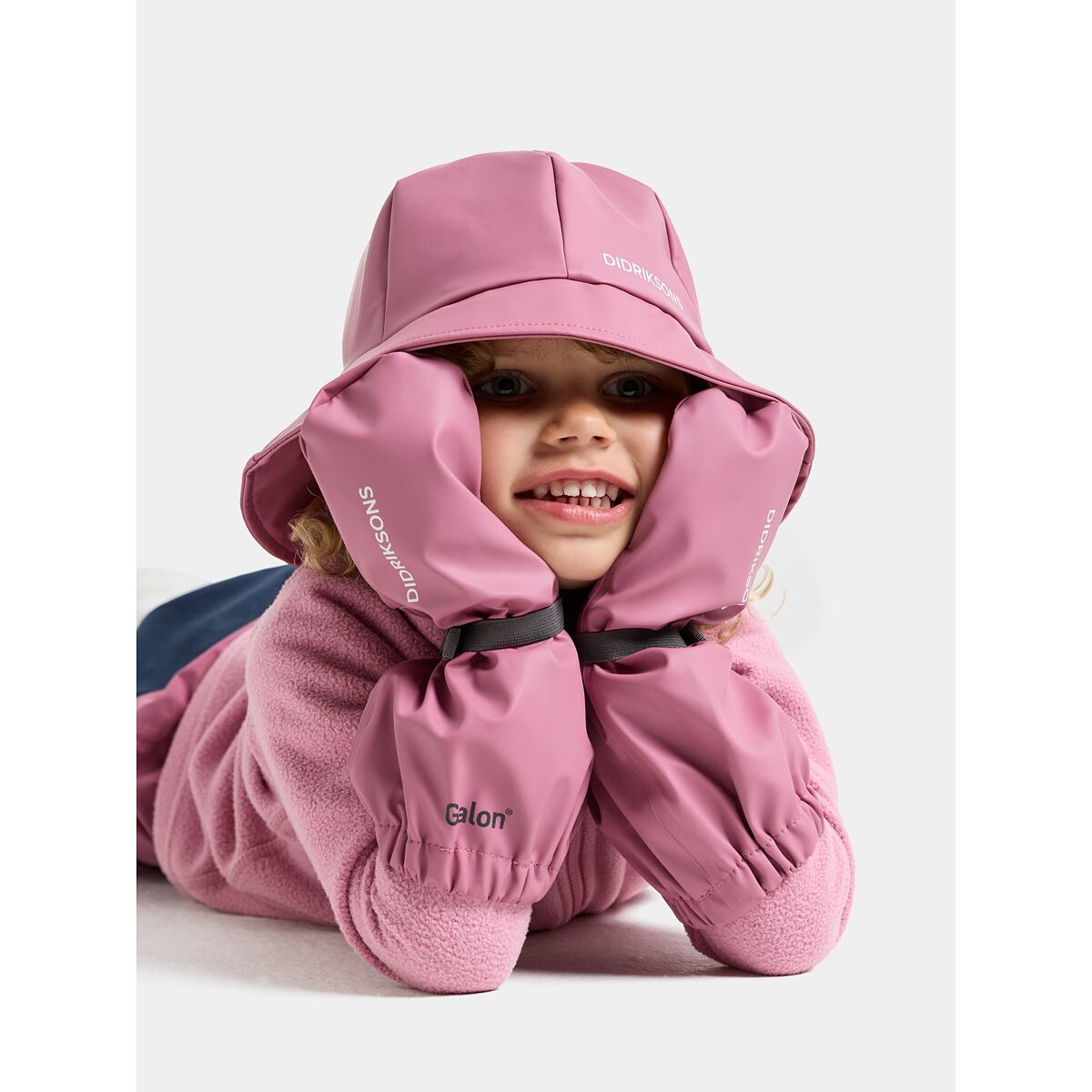 Didriksons Dětské rukavice do deště Glove 5 heather pink velikost rukavic