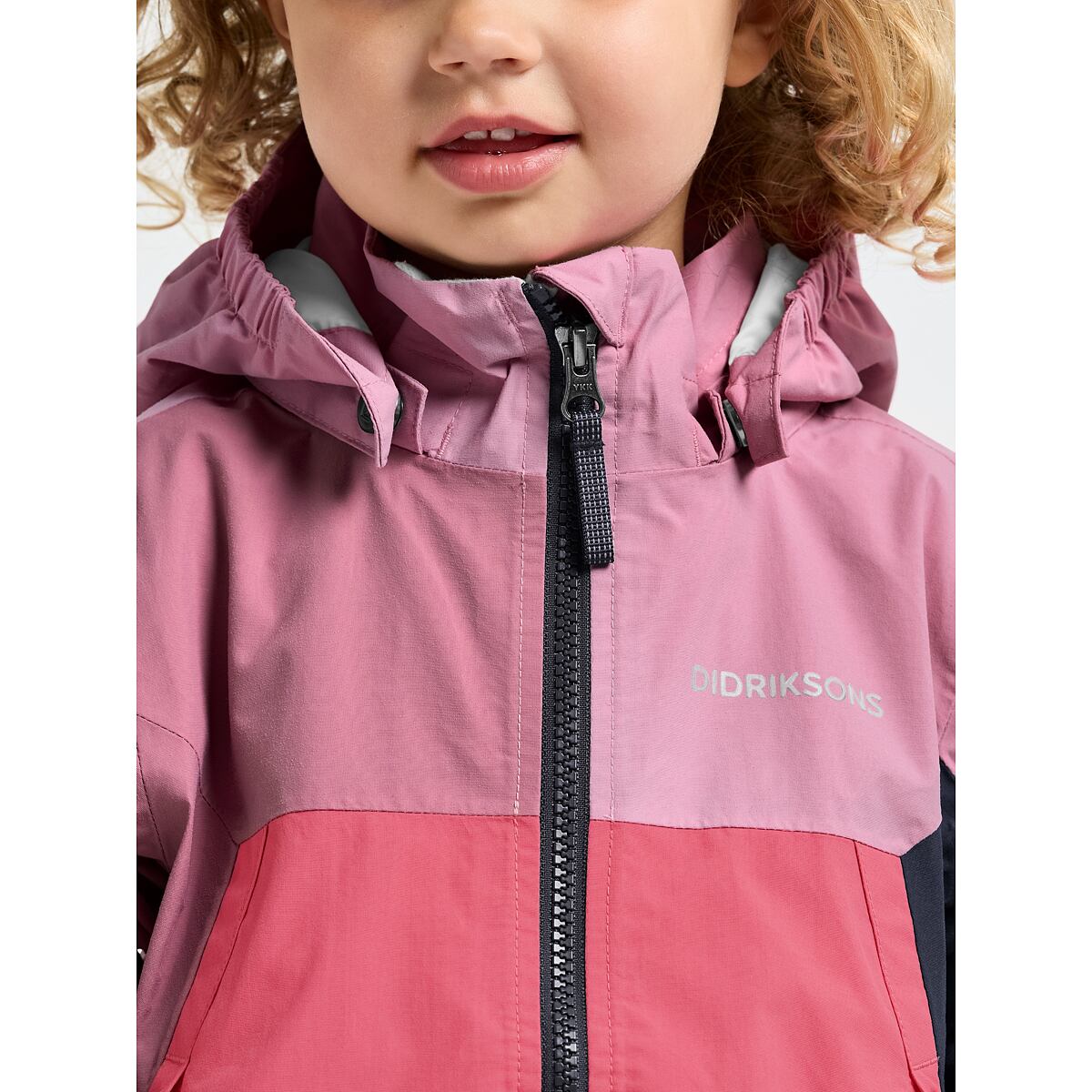 Didriksons Dětská nepromokavá bunda Pilvi heather pink - ROSTOUCÍ