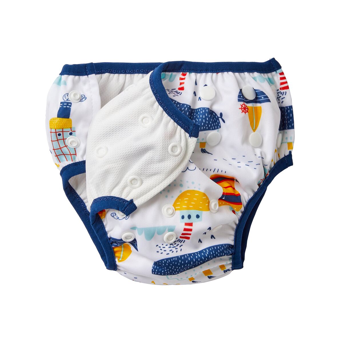 Splash About Dětské plenkové plavky Happy Nappy nastavitelné - Tug Boats