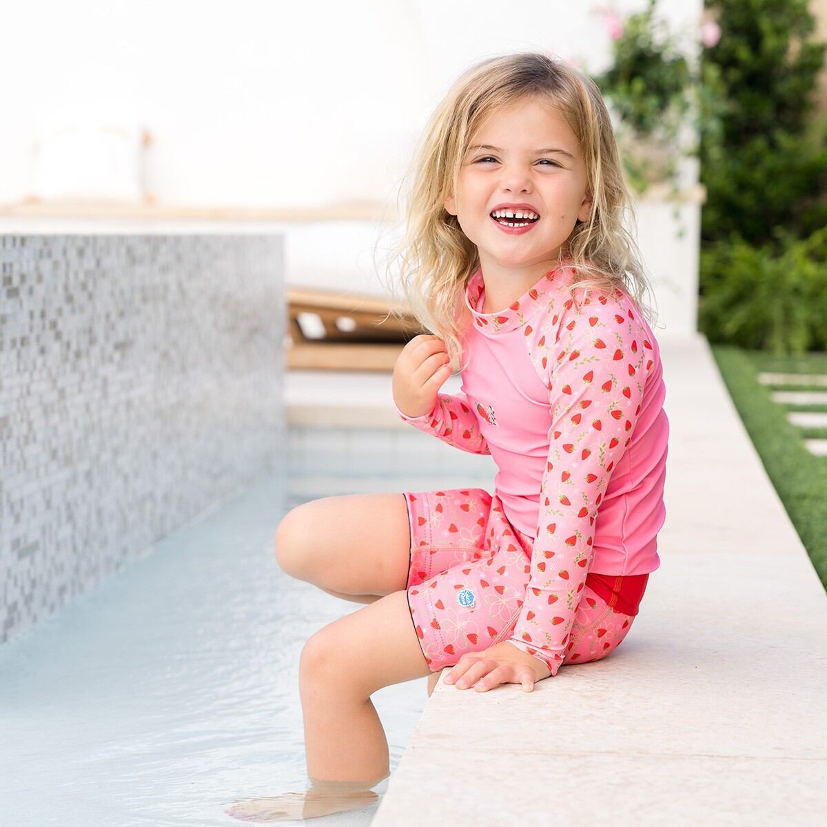 Splash About Dětské UV tričko dlouhý rukáv Strawberry Field