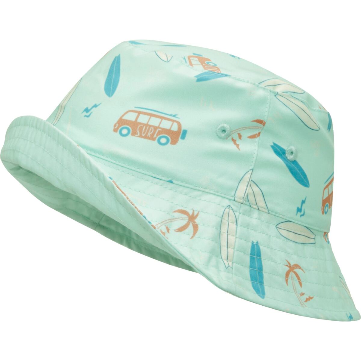 Playshoes Dětský UV klobouk Surfbus oboustranný - mint green