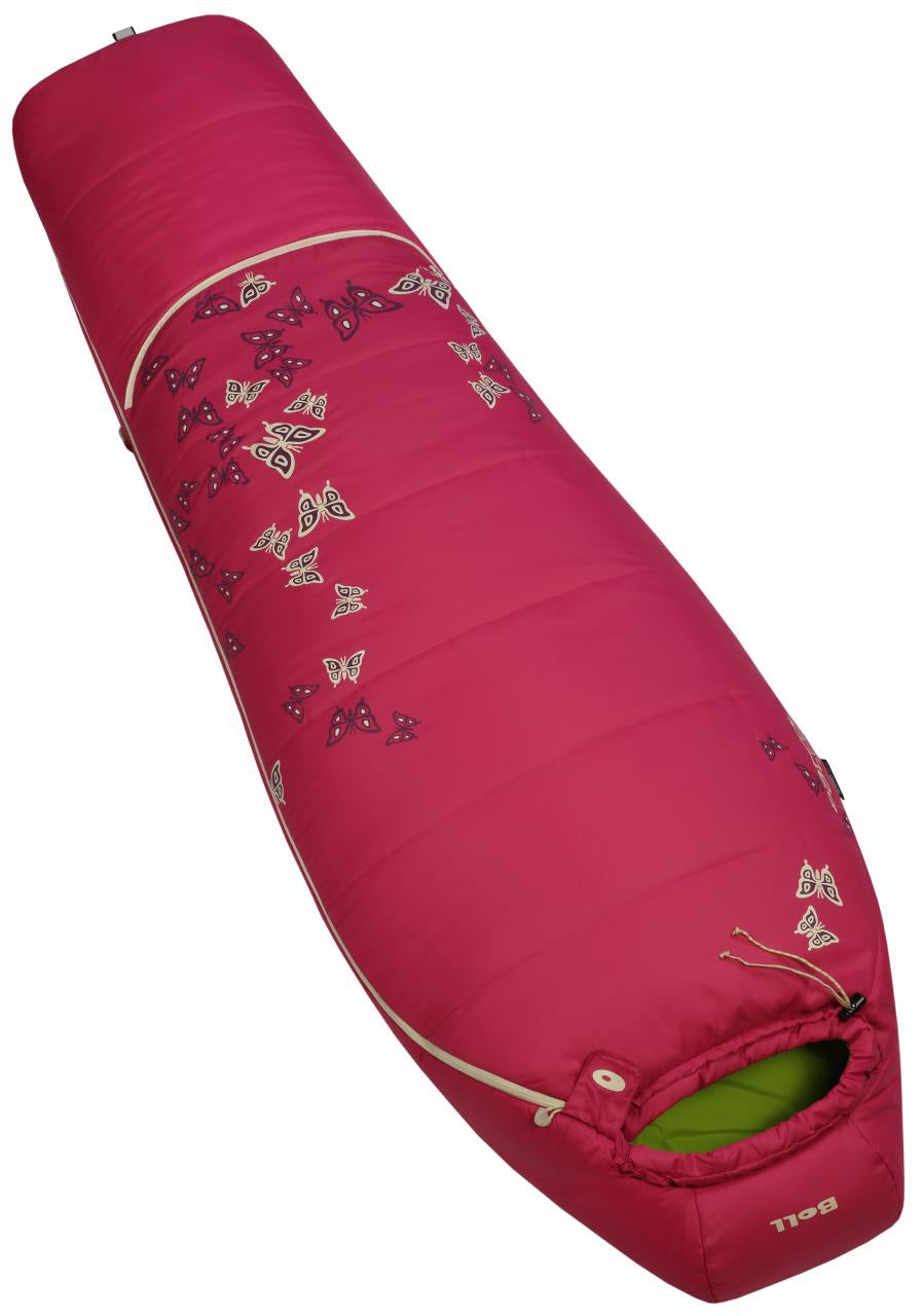 Dětský spací pytel Boll Patrol Lite fuchsia růžový ROSTOUCÍ - levý (pro praváky)