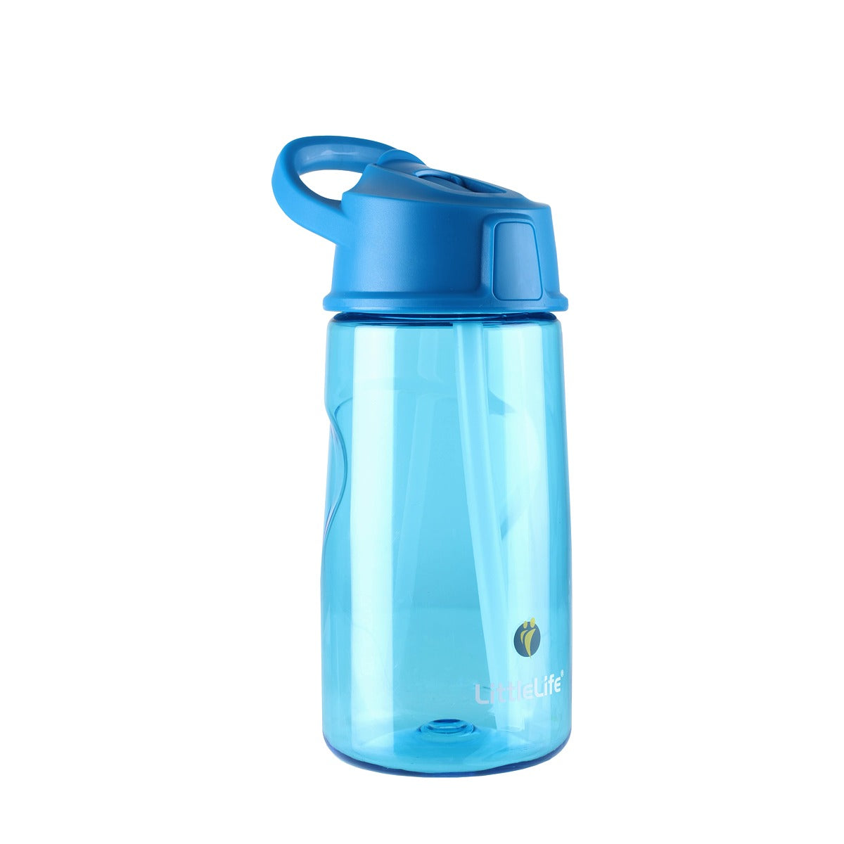 LittleLife Dětská lahev s brčkem Flip-Top Bottle 550 ml Modrá