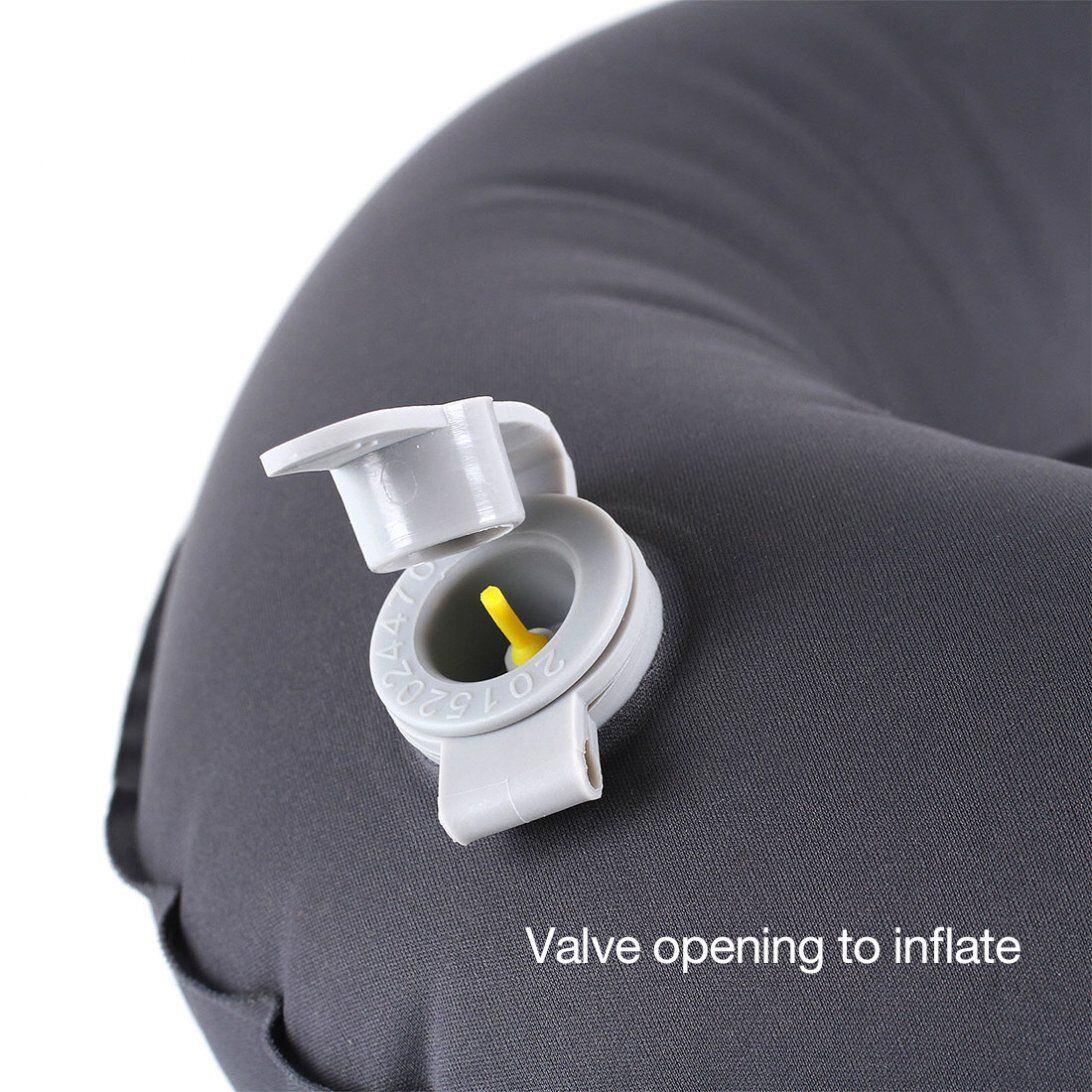 LifeVenture Cestovní nafukovací polštář Lifeventure Inflatable Neck Pillow grey