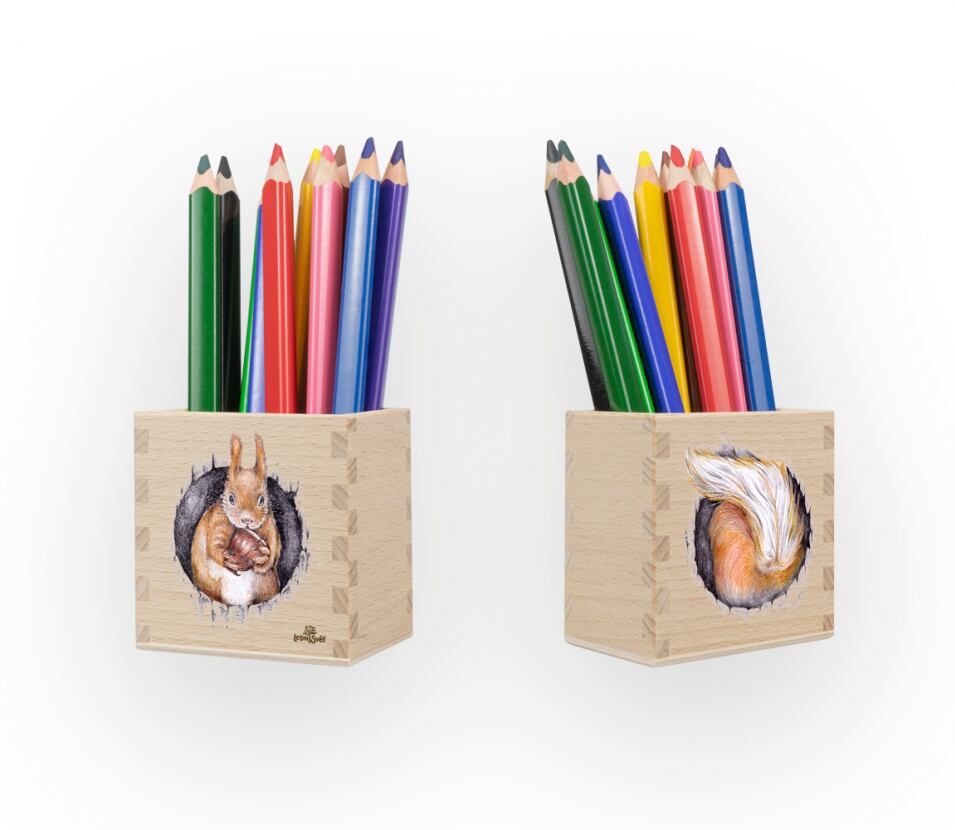 Lesní svět Dřevěný stojánek na tužky Lesní svět