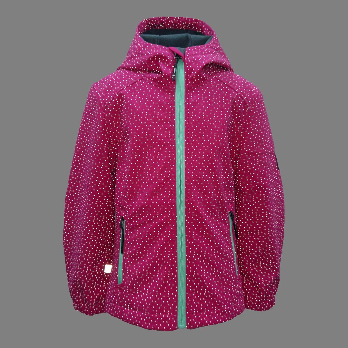 Huppa Dětská softshellová bunda Nera fuchsia REFLEX