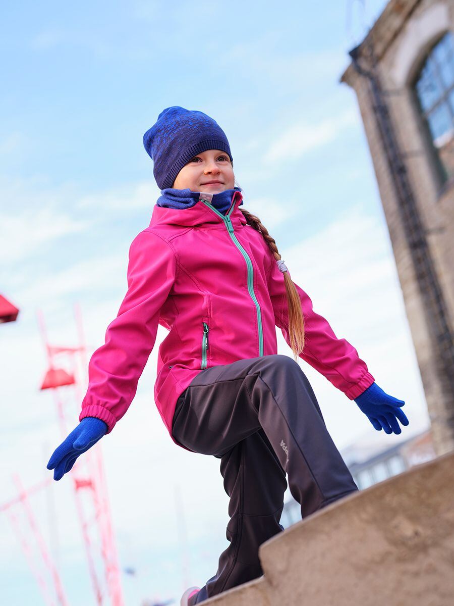 Huppa Dětská softshellová bunda Nera fuchsia REFLEX