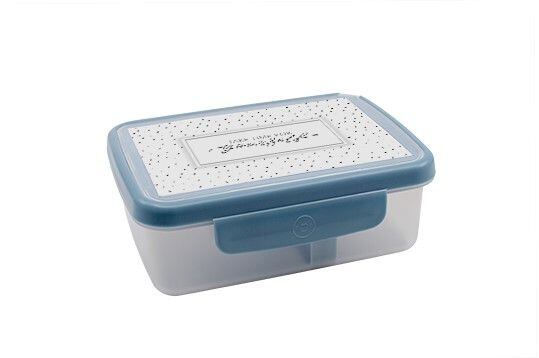 ZDRAVÁ LAHEV® Svačinový box Zdravá sváča Scandi šedomodrá