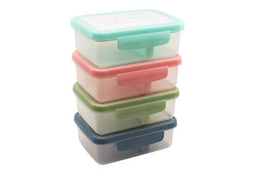 ZDRAVÁ LAHEV® Svačinový box Zdravá sváča Scandi šedomodrá