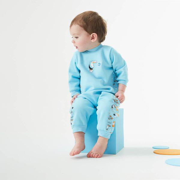 Splash About Dětský neoprenový UV overal Zvířátka modrá