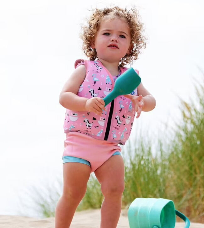 Splash About Dětská plovací vesta Go Splash Zvířátka růžová