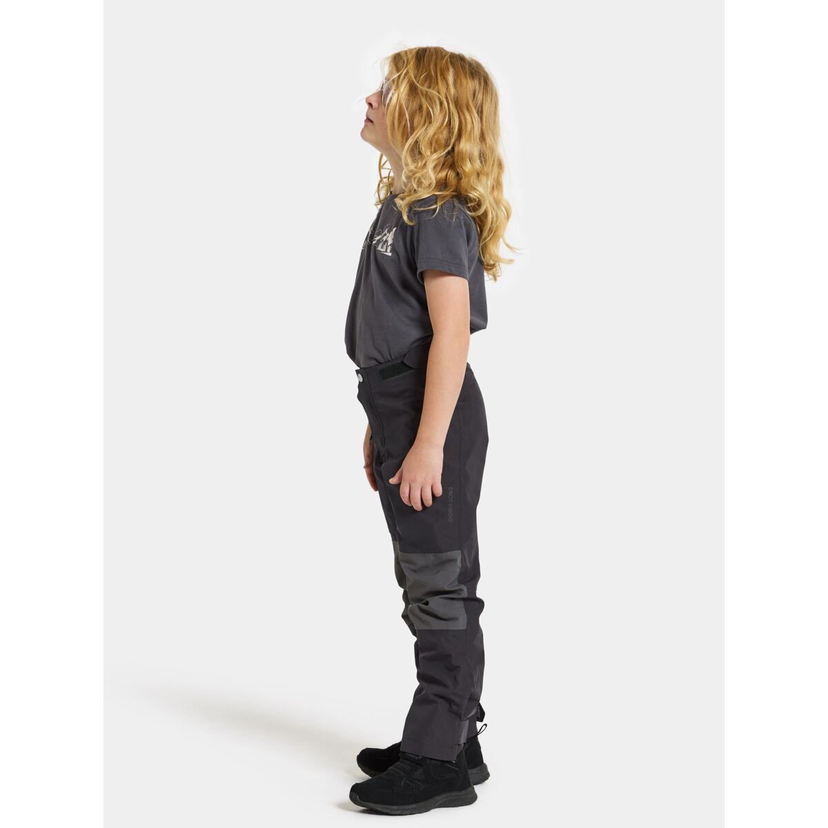 Didriksons Dětské nepromokavé kalhoty Svalört black - ROSTOUCÍ