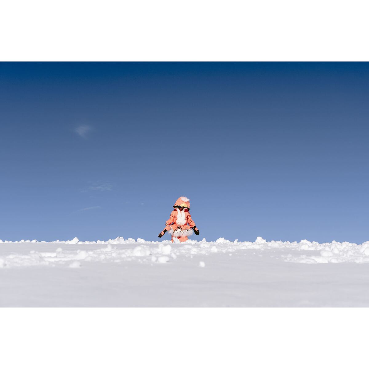 WeeDo Dětská zimní rostoucí kombinéza Flamingdo se sukní