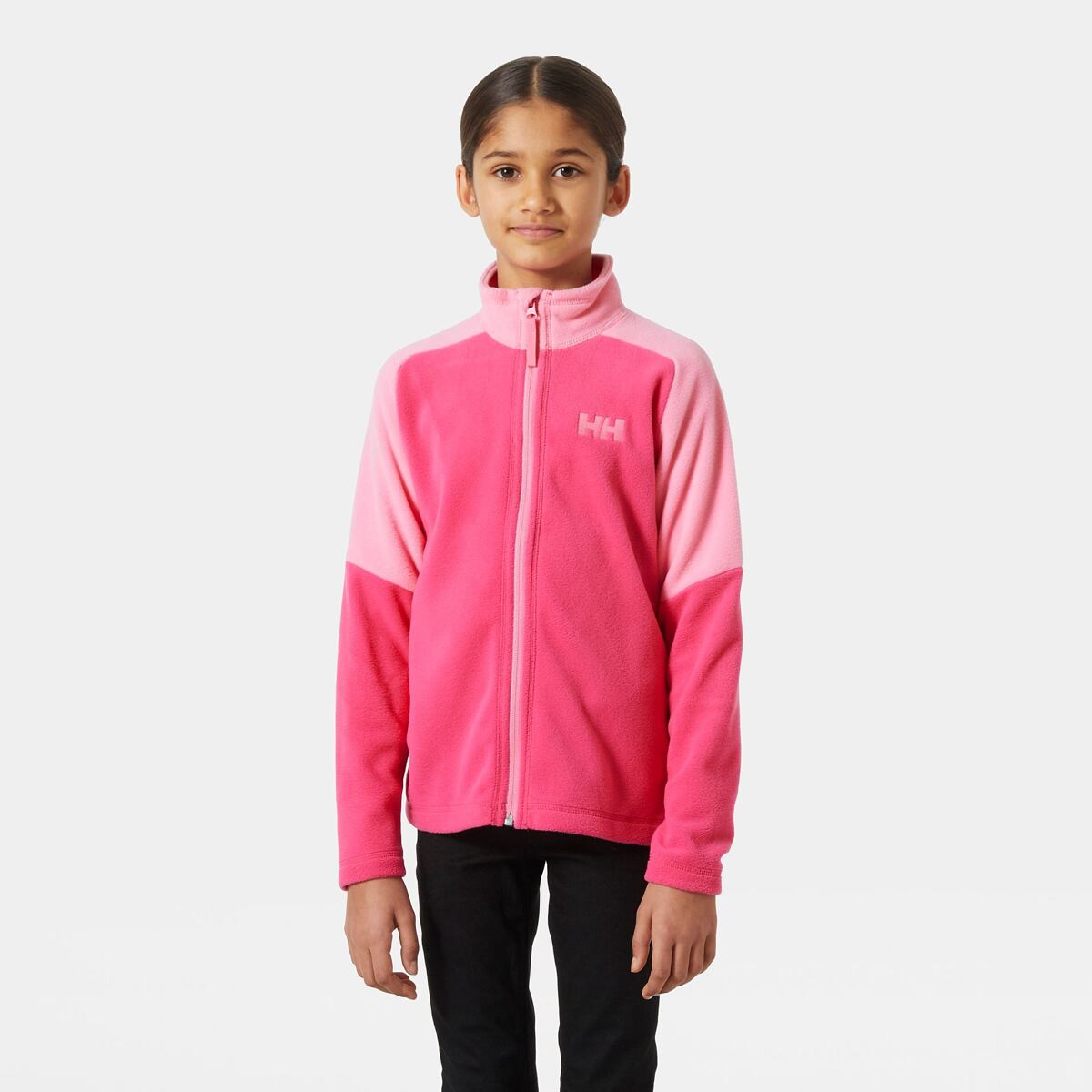 Helly Hansen Dětská fleecová mikina JR Daybreaker 2.0. jacket dragon fruit