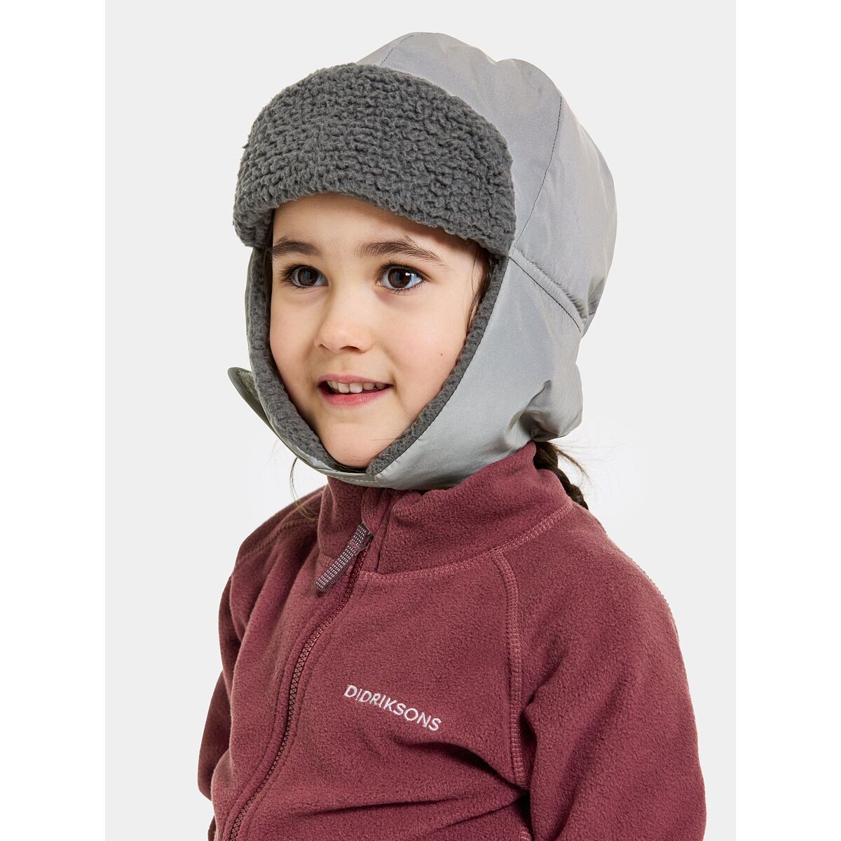 Didriksons Dětská zimní čepice Biggles Silver reflexní