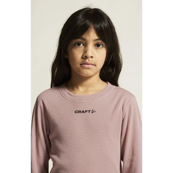 Craft Dětské termoprádlo Core set Warm Baselayer růžové