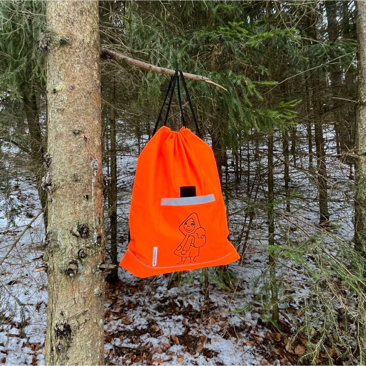 Promaledobrodruhy Dětský sportovní vak s reflexními prvky oranžový - 2 velikosti