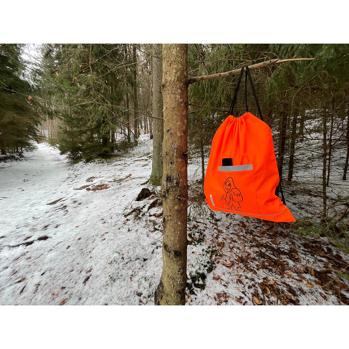 Promaledobrodruhy Dětský sportovní vak s reflexními prvky oranžový - 2 velikosti