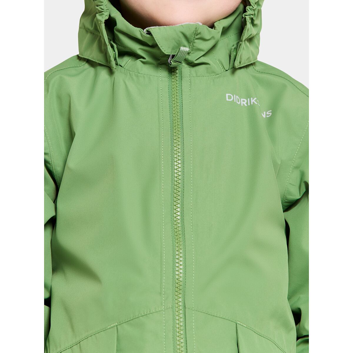 Didriksons Dětská nepromokavá bunda Norma algae green - ROSTOUCÍ