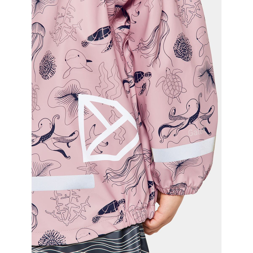 Didriksons Dětský set do deště Slaskeman ocean soft pink